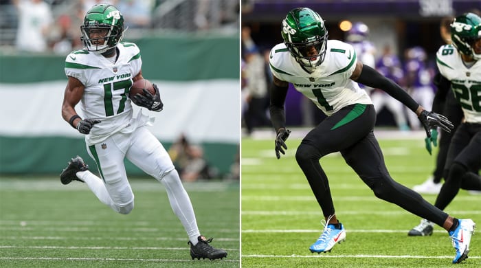 Jets rookies Garrett Wilson and Sauce Gardner both moved up in Sports Illustrated re-draft of the 2022 NFL draft.